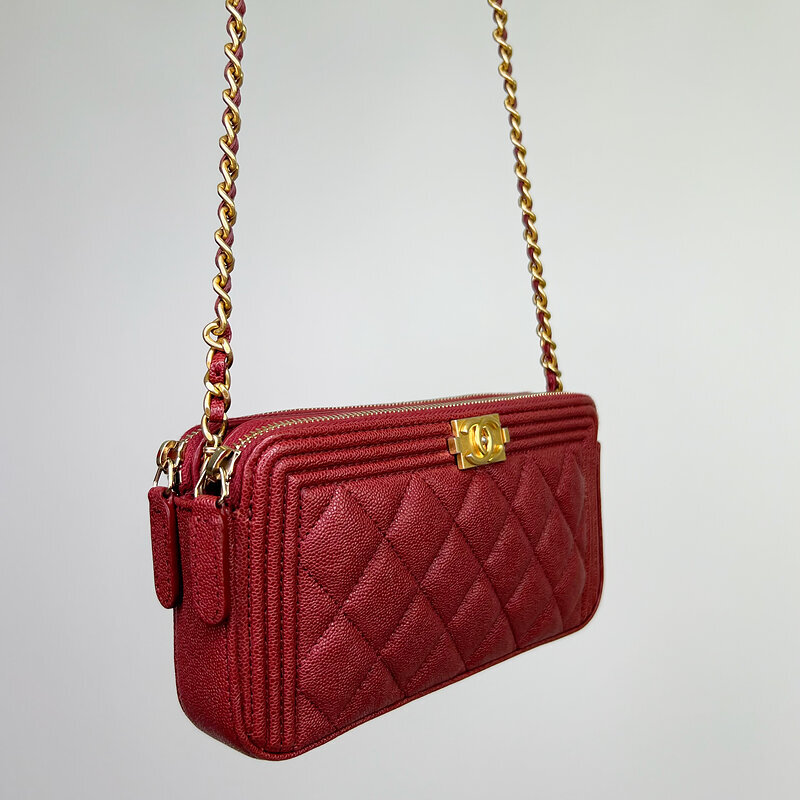 Сумка Chanel Boy Double Zip WOC