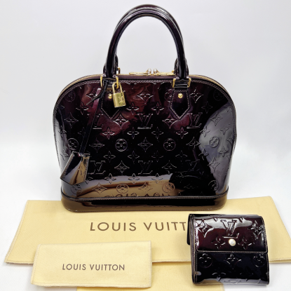 Комплект Сумка Louis Vuitton Alma PM Vernis и кошелек