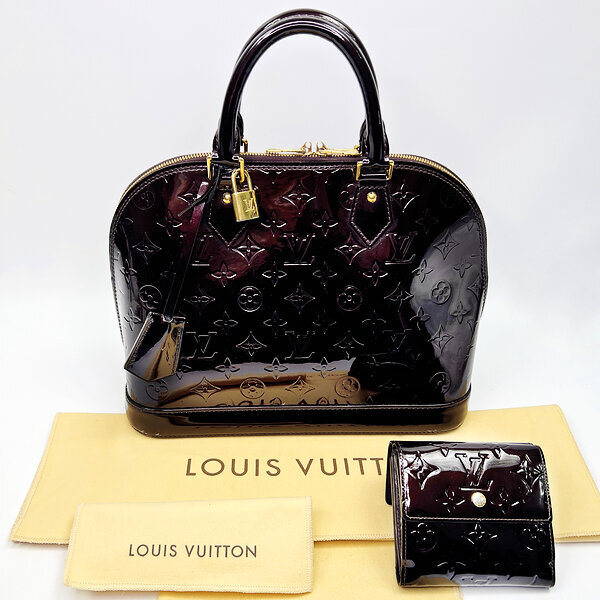 Комплект Сумка Louis Vuitton Alma PM Vernis и кошелек