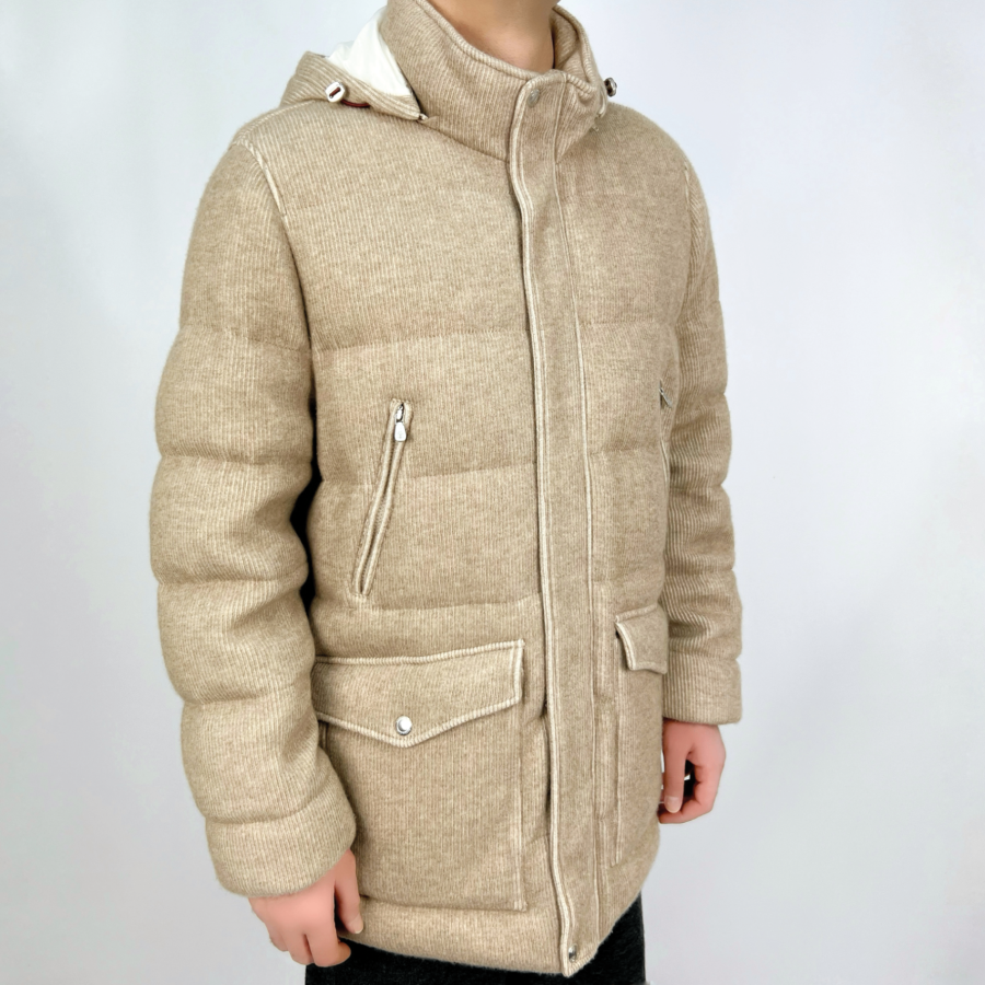 Кашемировый пуховик Brunello Cucinelli