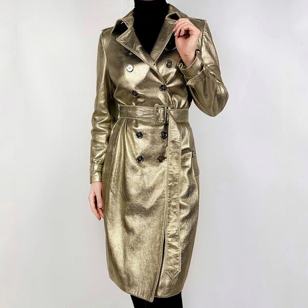 Кожаный тренч Burberry