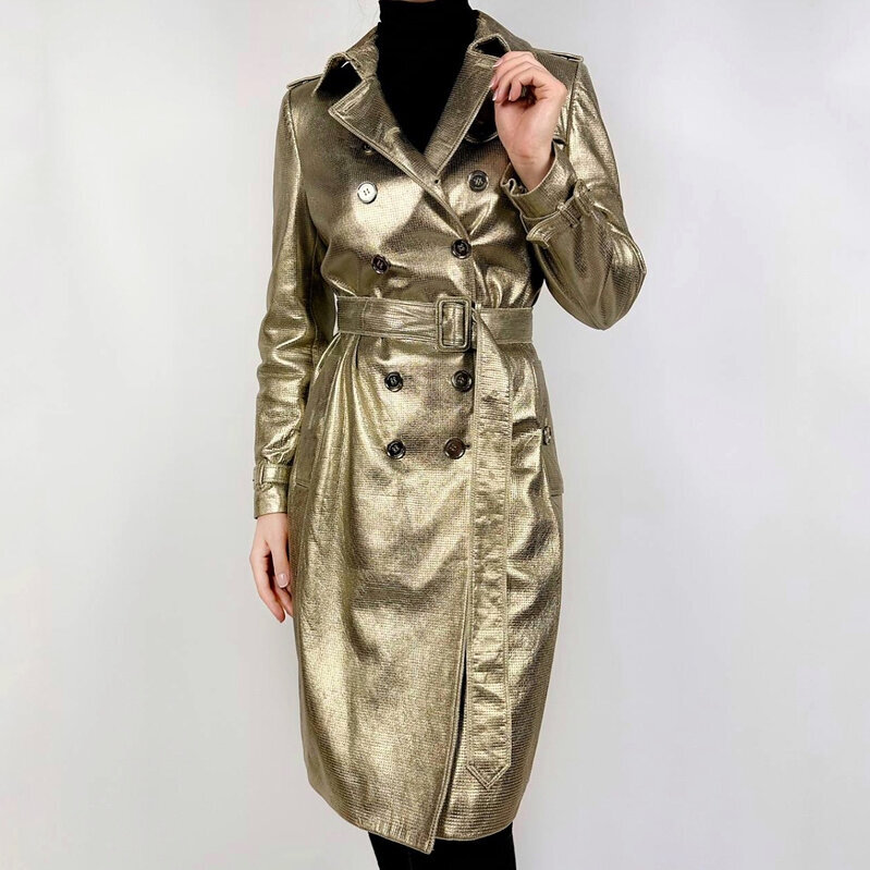 Кожаный тренч Burberry