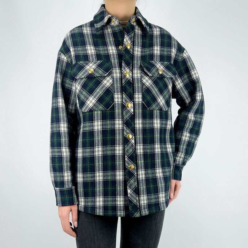 Утепленная куртка рубашка Celine