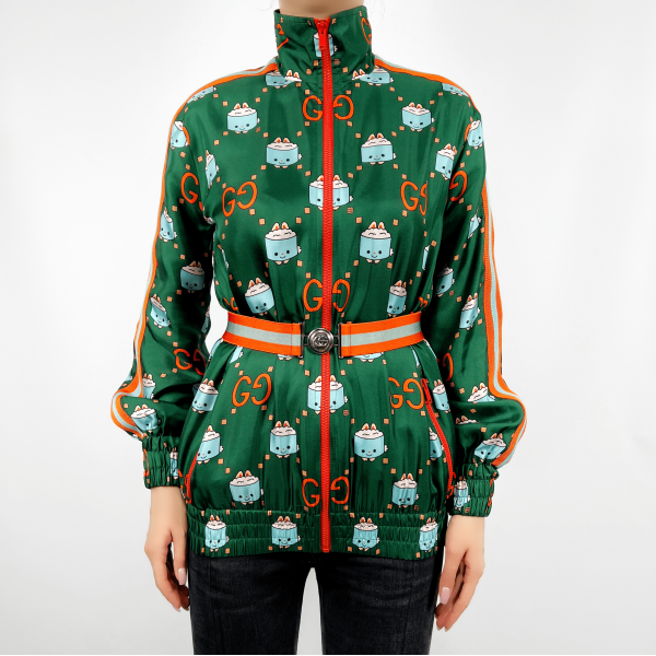 Шeлковый бомбер Gucci