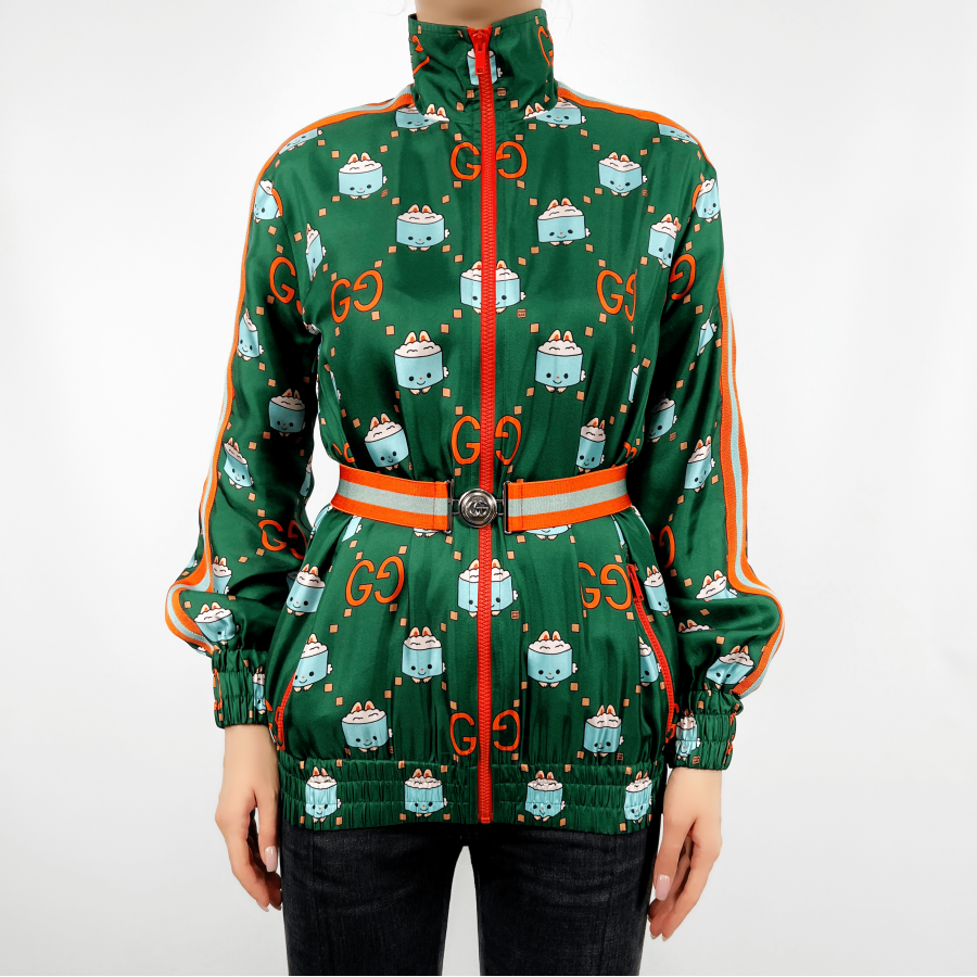 Шeлковый бомбер Gucci