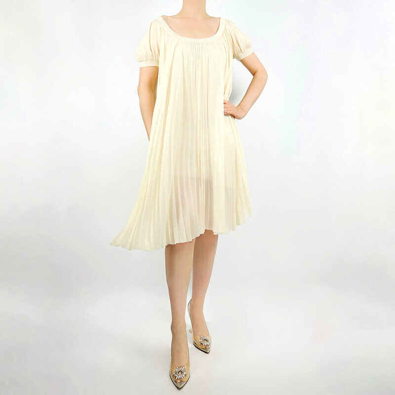 Платье Hermes из плиссированного шёлка