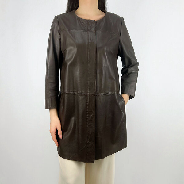 Кожаный тренч Max Mara