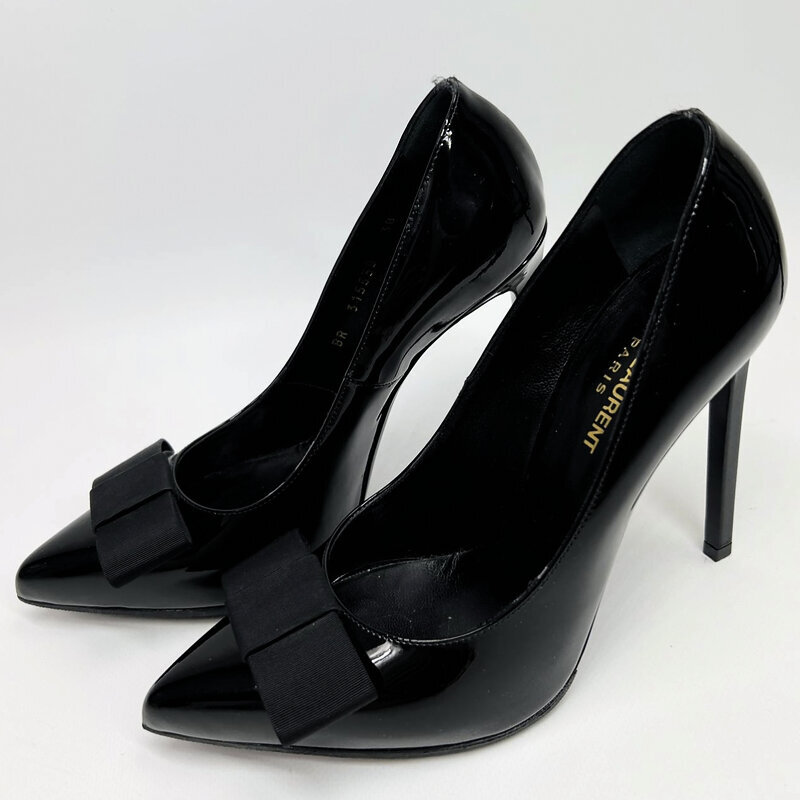 Лаковые туфли лодочки Saint Laurent